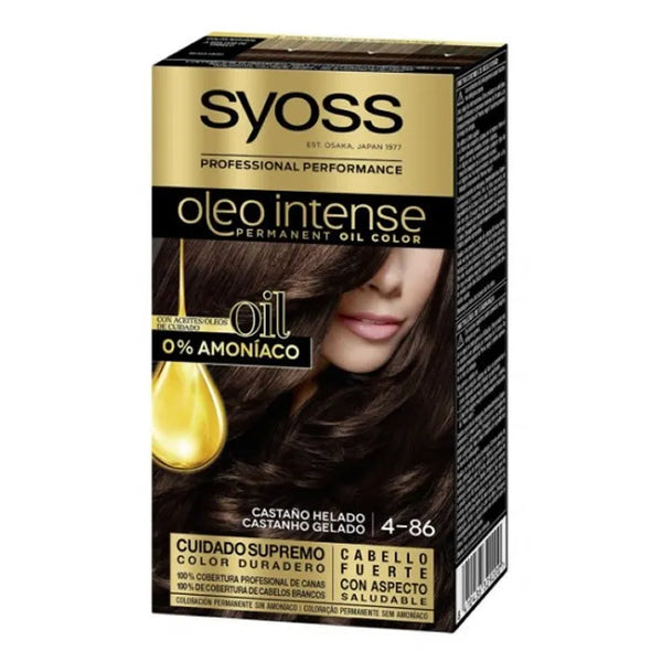 Syoss Oleo Intense Permanent Hair Color 4-86 Ice Brown - SYOSS