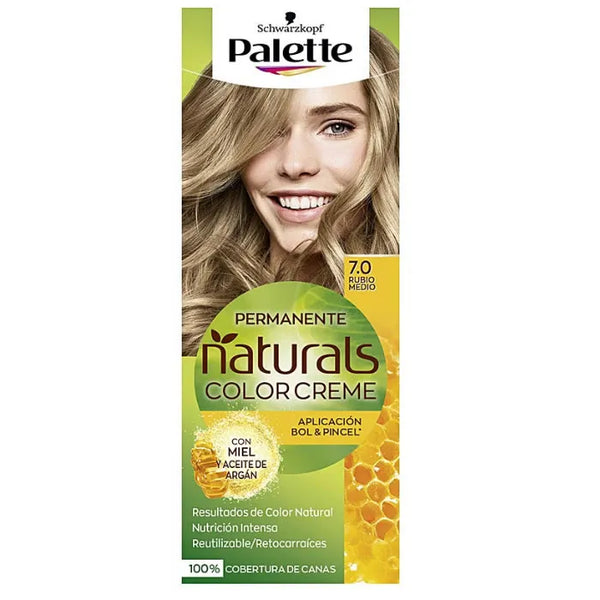 Schwarzkopf Palette Naturals Color Creme 7.0 Medium Blonde - SCHWARZKOPF