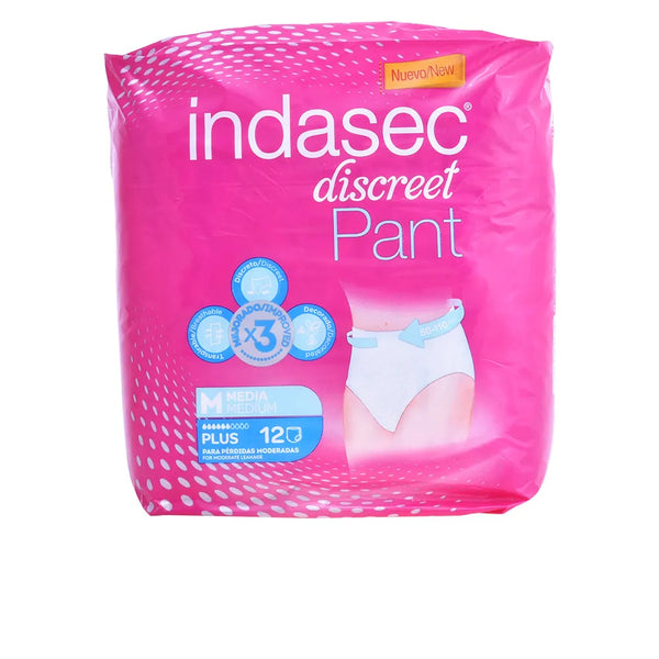 Indasec Pant Plus Taille Moyenne 12 Unités - Batty Beauty