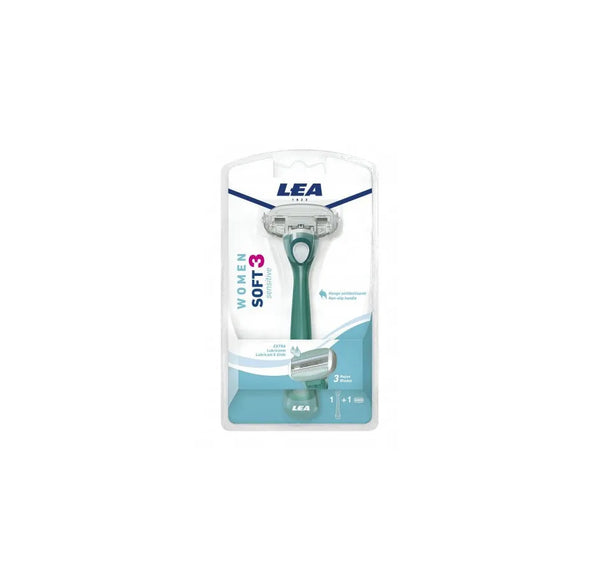 Lea Maquinilla Woman Soft 3 Sensitive 1un - LEA