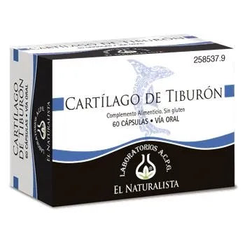El Natural Cartilago De Tiburon 500 Mg X 60 Caps - Batty Beauty