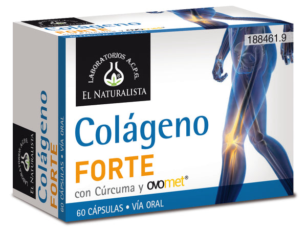 El Natural Colageno Forte Con Curcuma y Ovomet 60 Capsulas - Batty Beauty