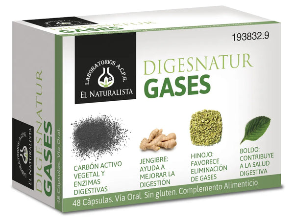 El Natural Digesnatur Gases 650 Mg X 48 Caps - Batty Beauty