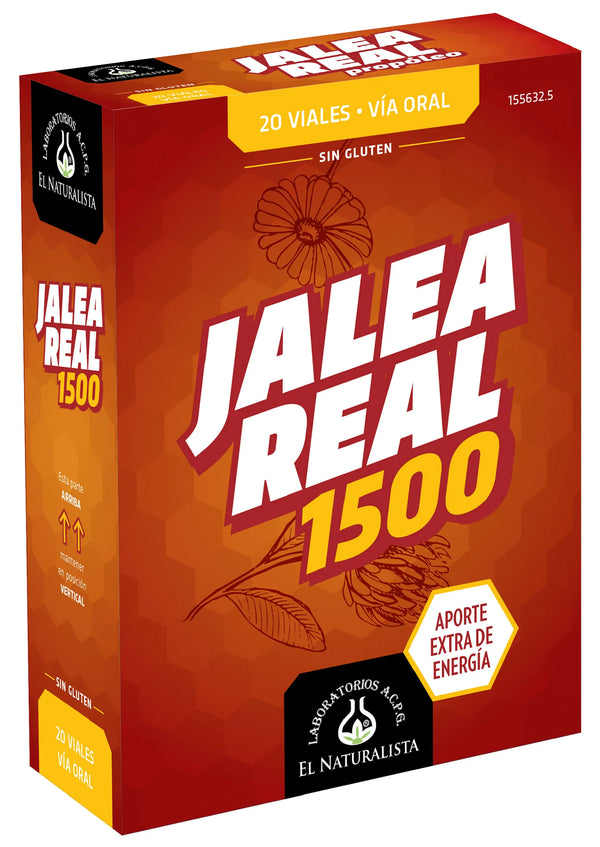 El Natural Jalea Real 1500 20 Viales Abre Facil - Batty Beauty
