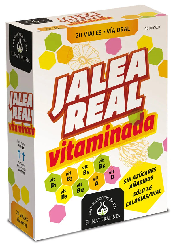 El Natural Jalea Real Vitaminada 20 Viales Abre Facil - Batty Beauty