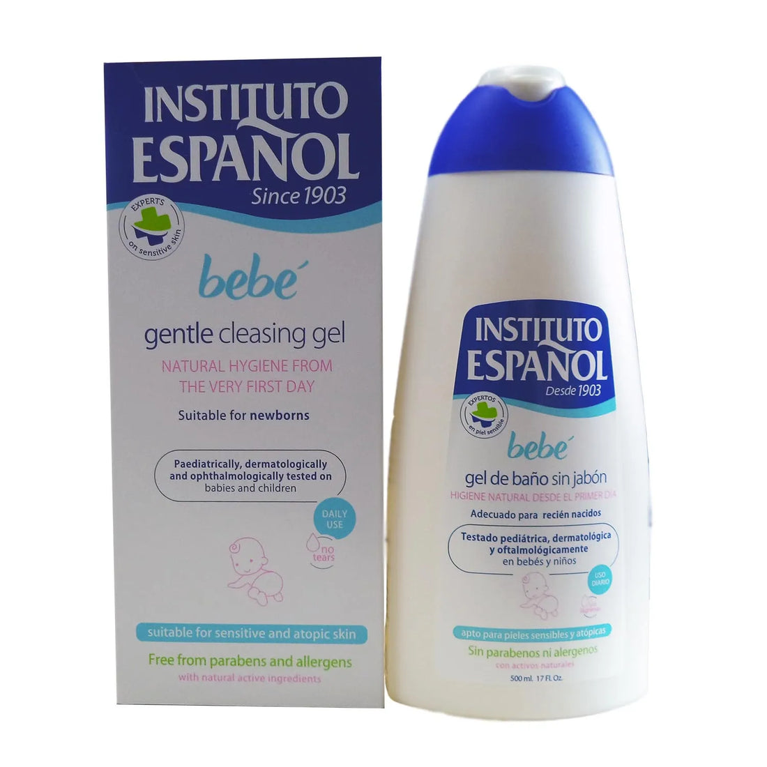 Instituto Español Gel De Bain Pour Bébé Sans Savon Peau Sensible Sans Allergènes
