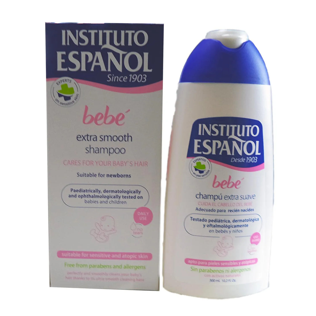 Instituto Español Bebe Shampoing Extra Soft Nouveau-né Peau Sensible Sans Allergènes