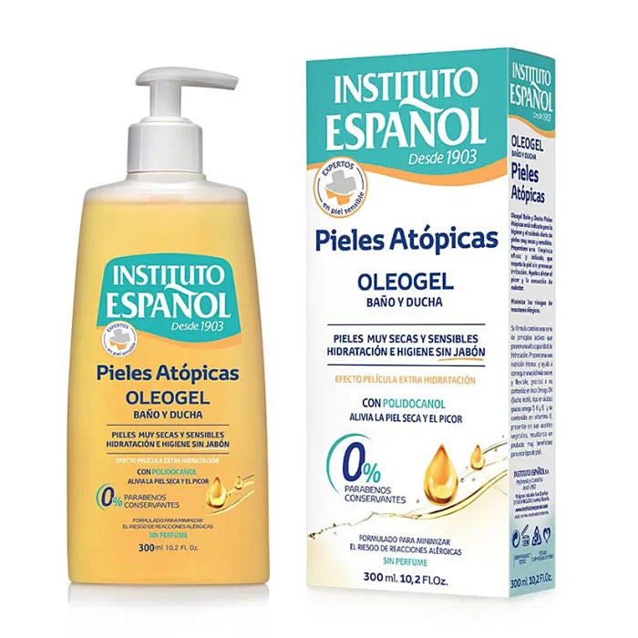 Instituto Español Atopique Peau Oleogel Pour Le Bain Et La Douche