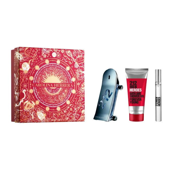 Carolina Herrera 212 Heroes Eau De Toilette Coffret 3 Produits