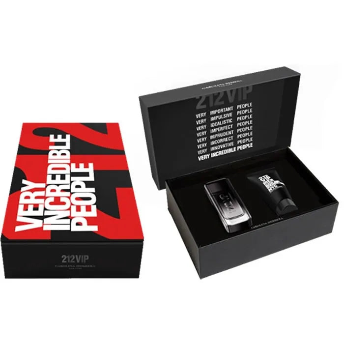 Carolina Herrera 212 Vip Black Eau De Parfum Spray 100ml Coffret 2 Produits