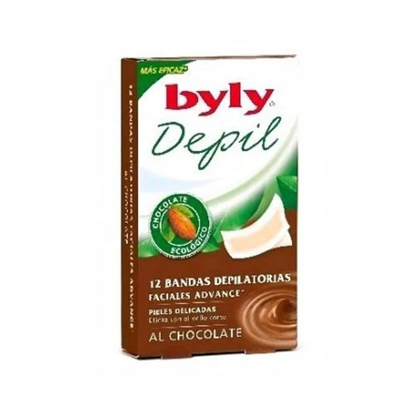 Byly Depil Bandes Faciales Chocolat 12 Unités - Batty Beauty
