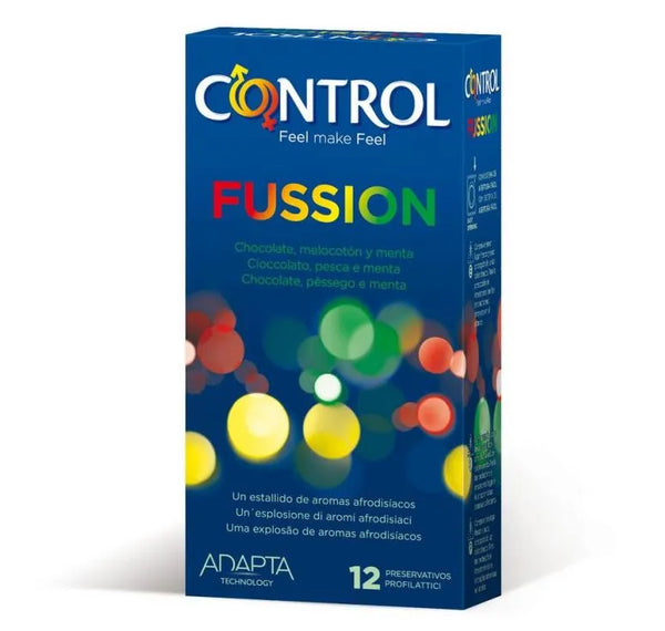 Control Fussion Chocolate, Peach and Mint 12 Préservatifs - Batty Beauty