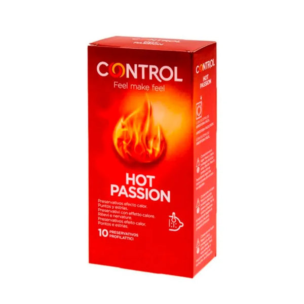 Control Hot Passion Condoms Warming Effect 10U - Batty Beauty