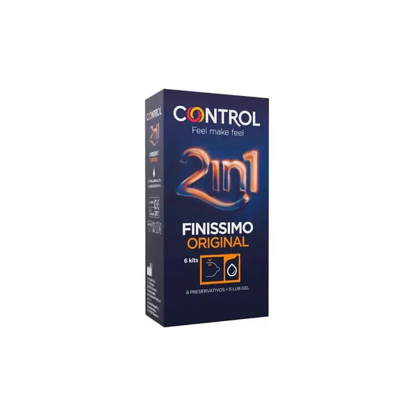 Control Finissimo Control 2 En 1 Préservatif/Lubrifiant 6 Unités - Batty Beauty