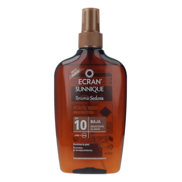 Ecran Sunnique Silky Mist Dry Oil Protector Spf10 200ml - Batty Beauty