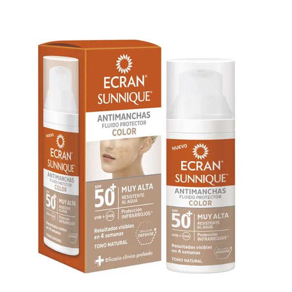 Ecran Sunnique Antimanchas Color Spf50 50ml - Batty Beauty