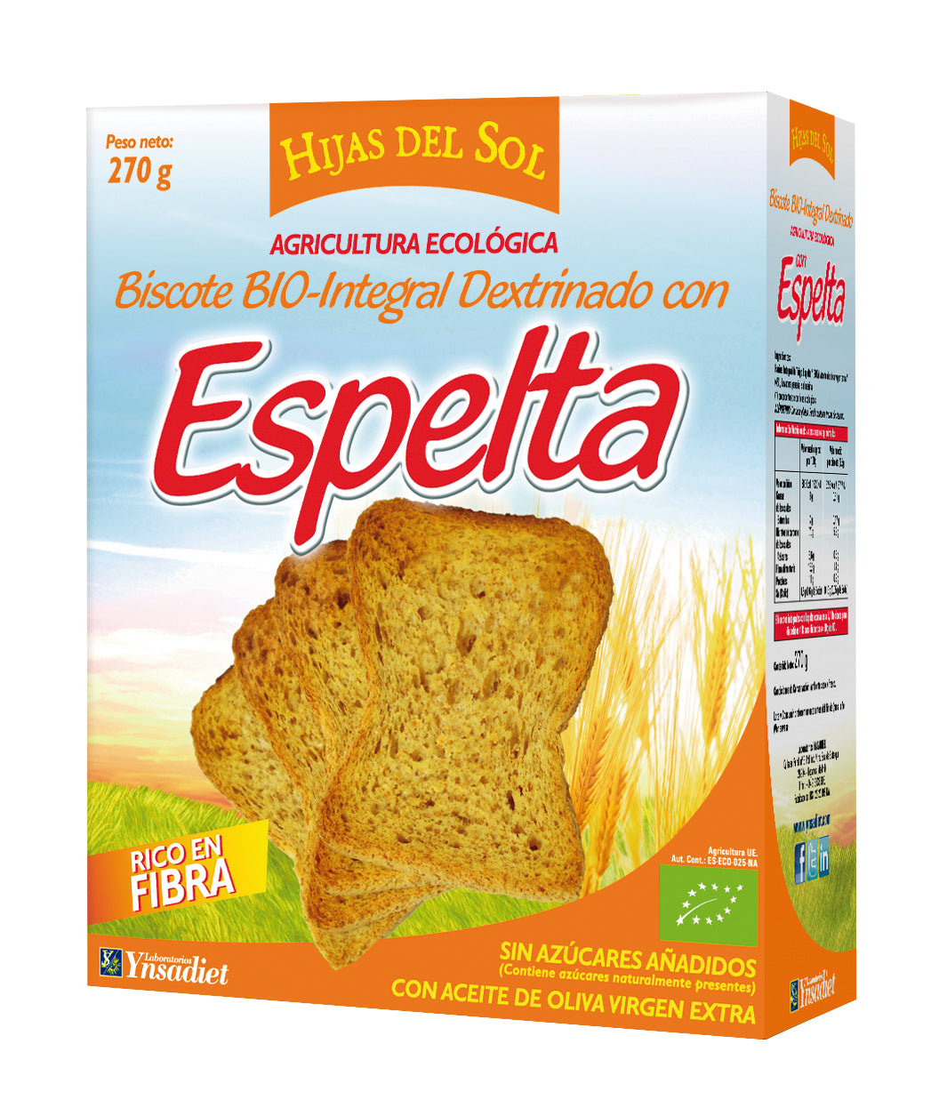 Ynsadiet Pan Dextrinado Bio Espelta