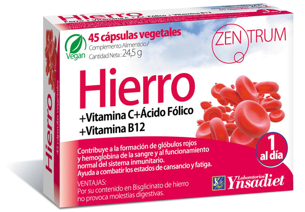 Ynsadiet Zentrum Hierro 45 Caps - Batty Beauty