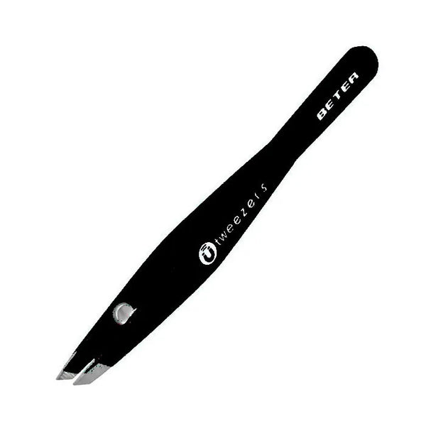 Beter Tweezers Magnetic Slanted Tip Black - Batty Beauty