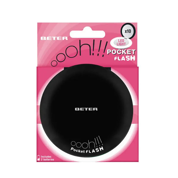 Beter Ohh! Two Ways Mirror With Led Light x10 Black - Batty Beauty