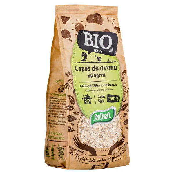 Santiveri Flocons D'avoine Complets Bio Sachet 500g - Batty Beauty