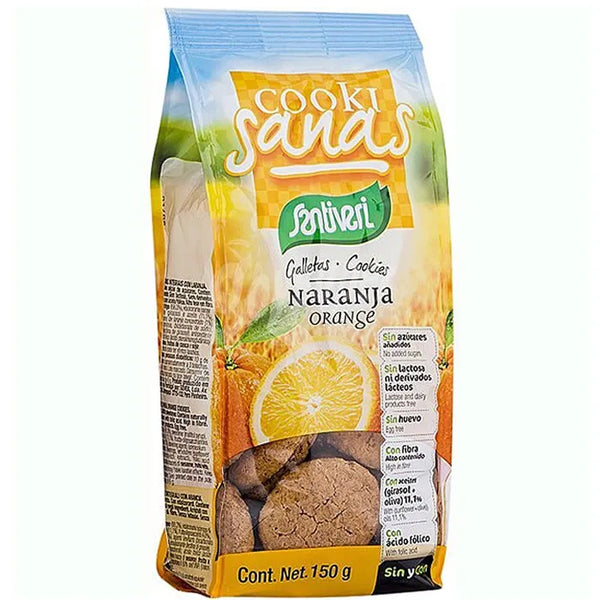 Santiveri Cookisanas Biscuits à l'orange 150g - Batty Beauty