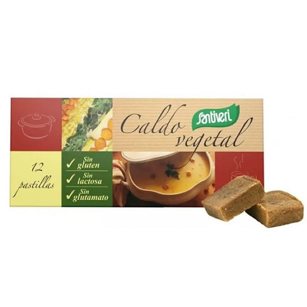 Santiveri Bouillon De Légumes Non Salé 12 Comprimés 100g - Batty Beauty