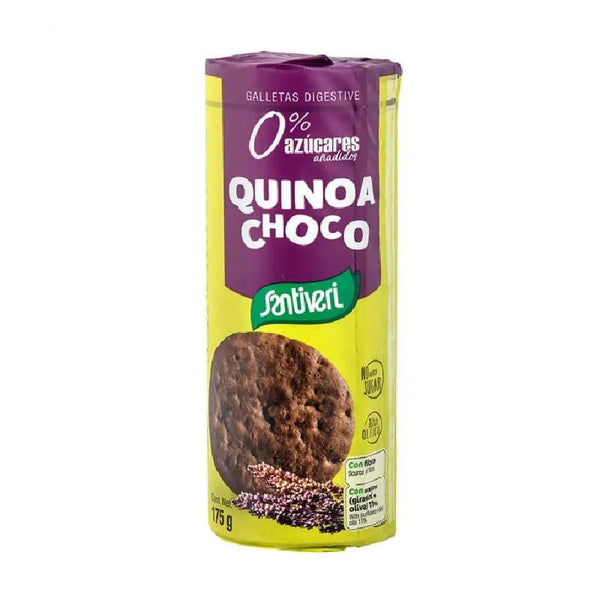 Santiveri Biscuits digestifs au quinoa et au chocolat 175g - Batty Beauty