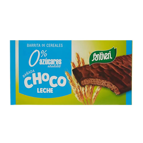 Santiveri Barres De Céréales Au Chocolat Sans Sucre 12 Unités - Batty Beauty