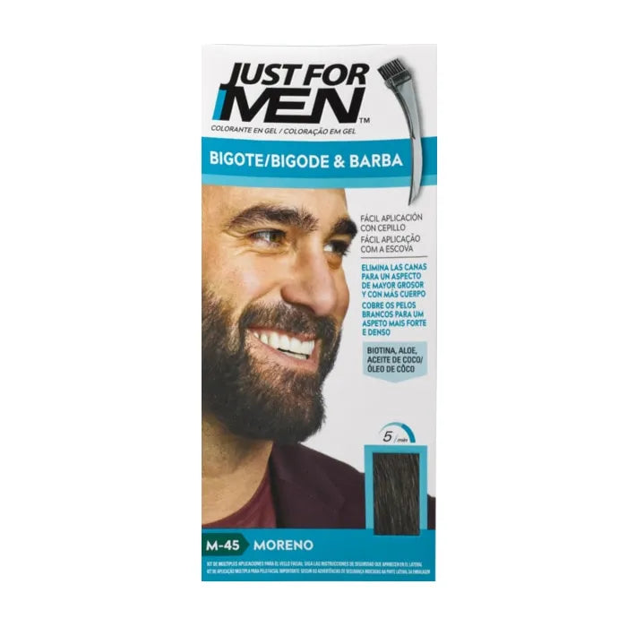 Just For Men Mustache Beard and Brown Pins