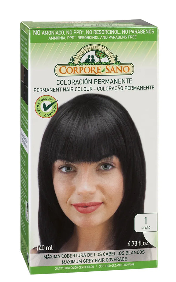 Corpore Tinte 1 Negro Bio 140ml - Batty Beauty