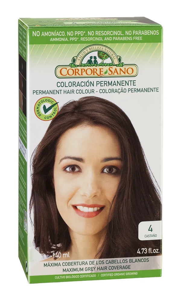 Corpore Tinte 4 Castaño Bio 140ml - Batty Beauty