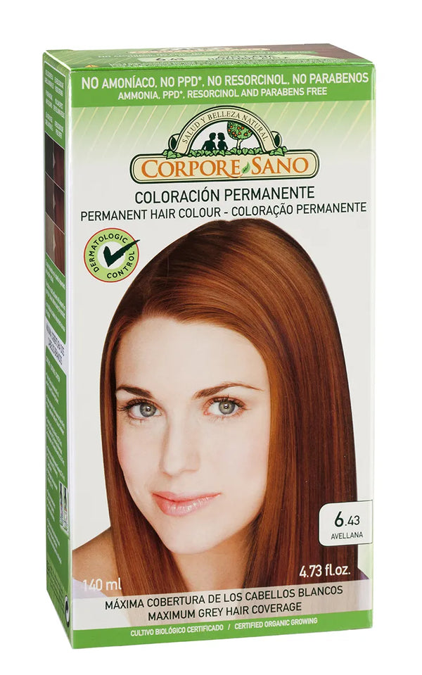 Corpore Tinte 6,43 Avellana Bio 140ml - Batty Beauty
