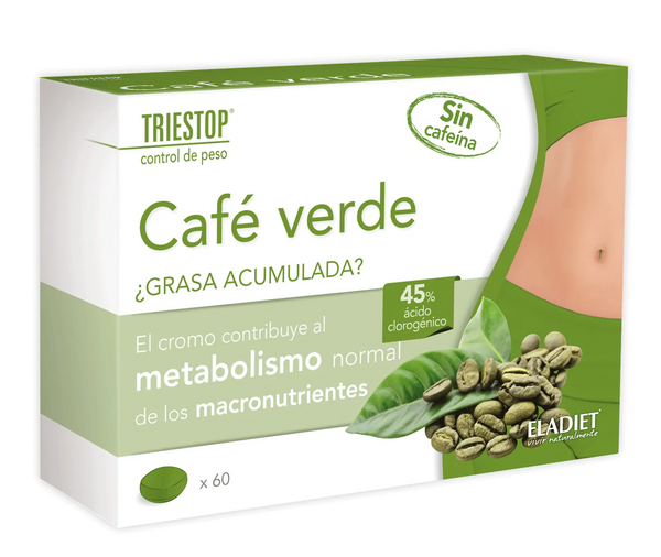 Eladiet Triestop Cafe Verde Sin Cafeina 60 Comp - Batty Beauty