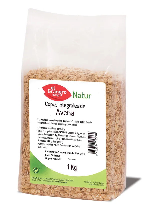 Granero Copos Avena Integrales 1 Kg - Batty Beauty
