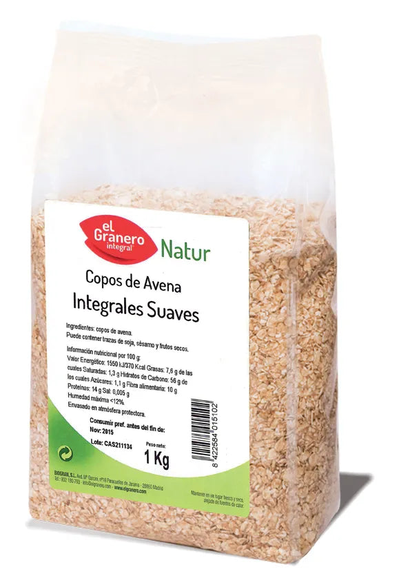 Granero Copos Suaves De Avena Integral 1 Kg - Batty Beauty
