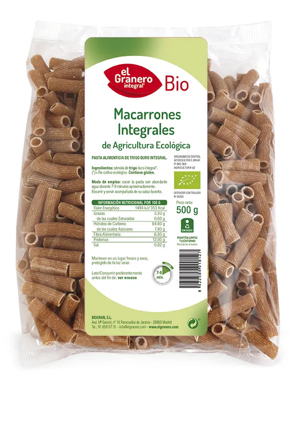 Granero Macarrones Integral Bio