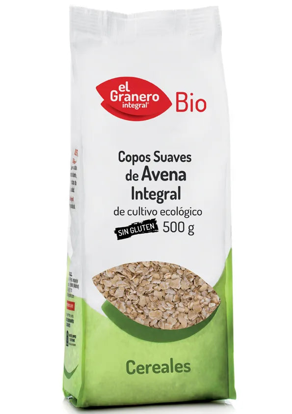 Granero Copos Suaves De Avena Integral Sin Gluten Bio 500 - Batty Beauty