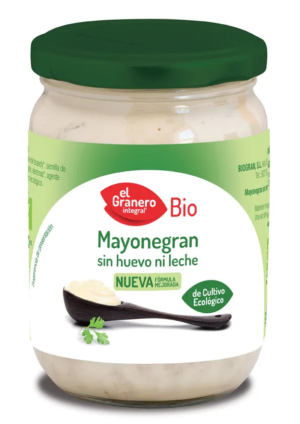 Granero Mayonegran Mayonesa Sin Huevo Bio 247 Gramos - Batty Beauty