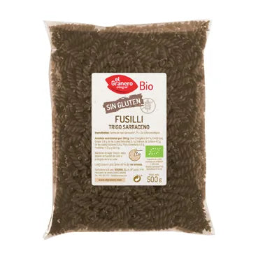 Granero Fusilli De Trigo Sarraceno Bio Sgluten 500 Gramos - Batty Beauty