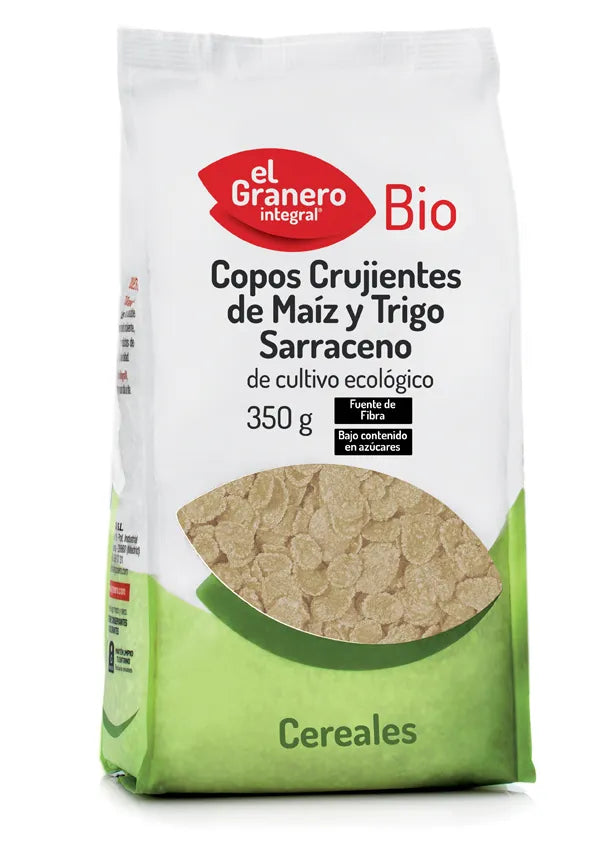 Granero Copos Crujientes De Maiz y Trigo Sarraceno Bio 350 - Batty Beauty