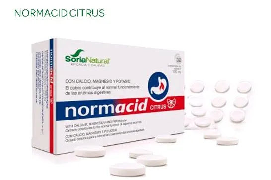 Soria Normacid Citrus 32 Comp X 1250 Mg - Batty Beauty
