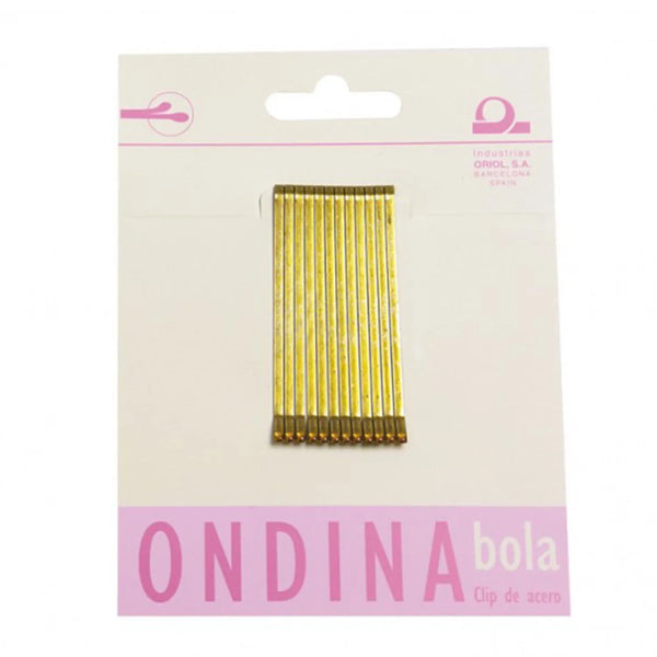 Eurostil Ondina Clips 50mm Bola Bronce 12un - Batty Beauty