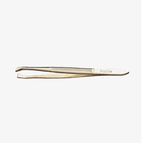 Eurostil Dorada Pinza De Depilar 8cm 1un - Batty Beauty