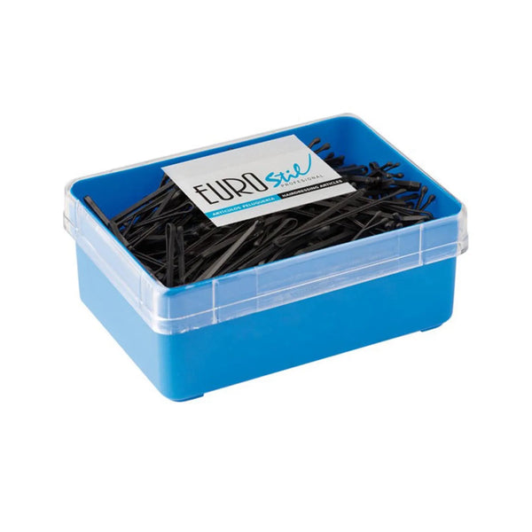Eurostil Anti-Deslizante Caja Clips Negro Negro 50mm 1un - Batty Beauty
