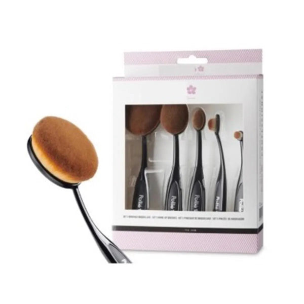Eurostil Maquillaje Set 5 Cepillos 5un - EUROSTIL