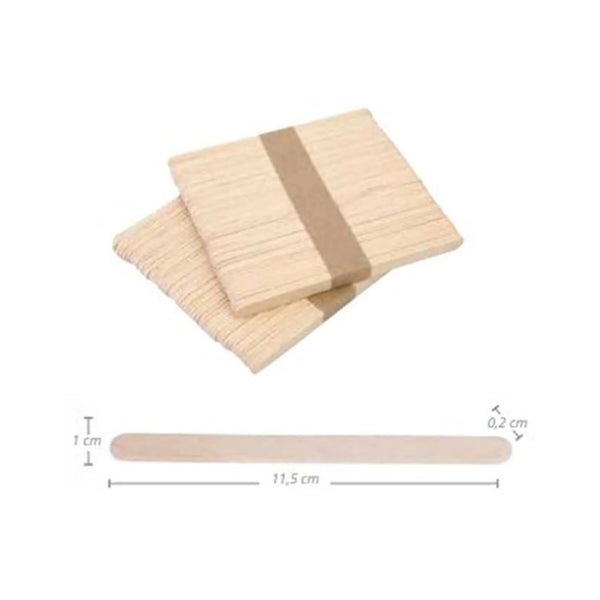 Eurostil Madera Bolsa De Espatulas 115x110mm Pack 100un - Batty Beauty