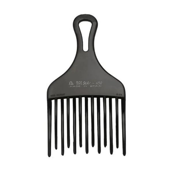 Eurostil Peine Ahuecador Doble Pua Grande Negro Negro 1un - Batty Beauty