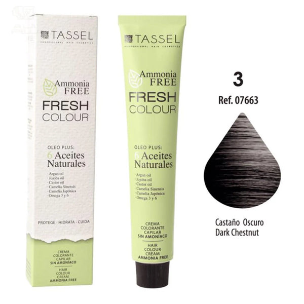 Eurostil Fresh Colour Crema Colorante Sin Amoniaco Castaño Oscuro 1un - Batty Beauty
