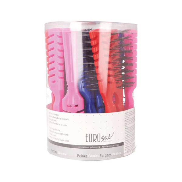 Eurostil Colores Bote Peines Esqueleto 20un - Batty Beauty